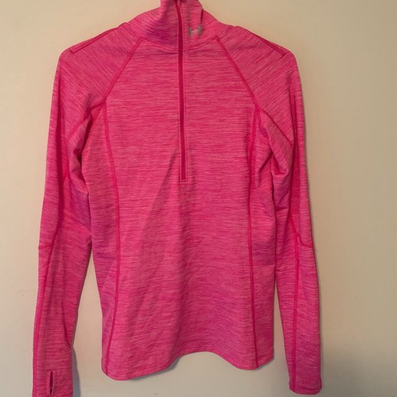 Pink Under Armour Cold Gear 1/4 Zip Top - Picture 1 of 2